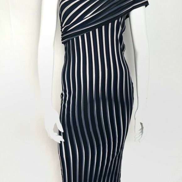 Diane von Furstenberg Strapless Draped Front Night Out Dress - Picture 5 of 8
